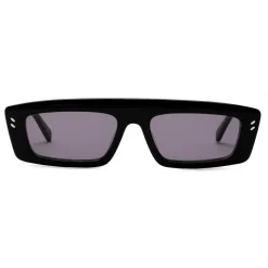 Stella McCartney - Glossy Black Square Sunglasses - Black - Sunglasses - Stella McCartney Eyewear - Avvenice