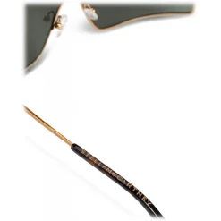 Stella McCartney - Green Gold Mask Sunglasses - Gold - Sunglasses - Stella McCartney Eyewear - Avvenice