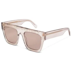 Stella McCartney - Havana Square Sunglasses with Logo - Beige Icy - Sunglasses - Stella McCartney Eyewear - Avvenice