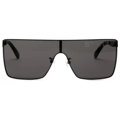 Stella McCartney - Shiny Black Square Sunglasses - Black - Sunglasses - Stella McCartney Eyewear - Avvenice