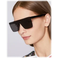 Stella McCartney - Shiny Black Square Sunglasses - Black - Sunglasses - Stella McCartney Eyewear - Avvenice