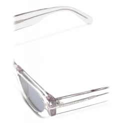 Stella McCartney - Shiny Transparent Round Sunglasses - Grey - Sunglasses - Stella McCartney Eyewear - Avvenice