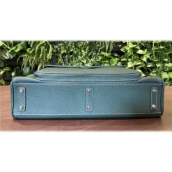 Suèi - Bag of Calf Leather - Emerald - Handmade in Italy - Luxury Exclusive Collection - Avvenice