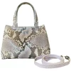 Suèi - Bag of Medium Size of Python Leather - Rose - Handmade in Italy - Luxury Exclusive Collection - Avvenice