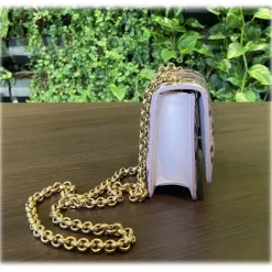 Suèi - Bag of Mini Size of Python Leather - Rose - Handmade in Italy - Luxury Exclusive Collection - Avvenice