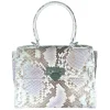 Suèi - Bag of Small Size of Python Leather - Rose - Handmade in Italy - Luxury Exclusive Collection - Avvenice
