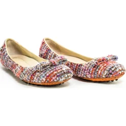 Suèi - Ballerina Multicolor with Car Shoes Sole - Handmade in Italy - Luxury Exclusive Collection - Avvenice