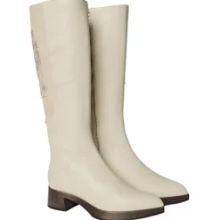 Suèi - Beige Boots with Rhinestone Rooster - Beige - Dark Brown - Handmade in Italy - Luxury Exclusive Collection - Avvenice