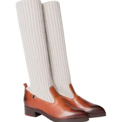 Suèi - Boots With Bootleg Cashemir Socks - Beige - Dark Brown - Handmade in Italy - Luxury Exclusive Collection - Avvenice