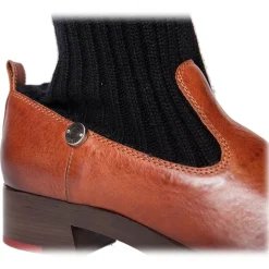 Suèi - Boots with Bootleg Cashemir Socks - Black - Dark Brown - Handmade in Italy - Luxury Exclusive Collection - Avvenice