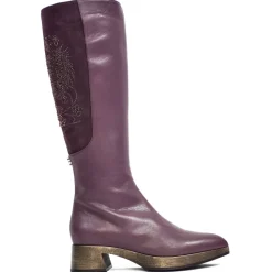 Suèi - Bordeaux Boots with Rhinestone Rooster - Bordeaux - Dark Brown - Handmade in Italy - Luxury Exclusive Collection - Avvenice