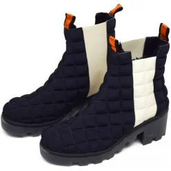 Suèi - Chelsea Boots of Padded Tech Fabrics - Orange - Beige - Black - Handmade in Italy - Luxury Exclusive Collection - Avvenice