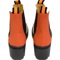 Suèi - Chelsea Boots with Patch Suèi - Orange - Beige - Black - Handmade in Italy - Luxury Exclusive Collection - Avvenice