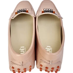 Suèi - Moccasins Colour Blush with Bullets -  Handmade in Italy - Luxury Exclusive Collection - Avvenice