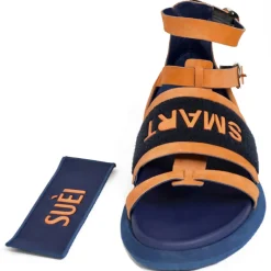 Suèi - Sandals With Velcro Smart/Suèi - Handmade in Italy - Luxury Exclusive Collection - Avvenice