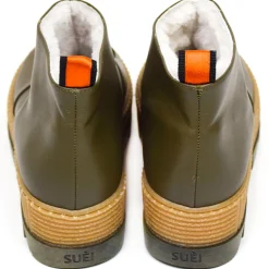 Suèi - Slip-On Colour Olive with Plate Accessories - Handmade in Italy - Luxury Exclusive Collection - Avvenice
