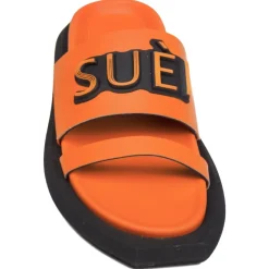 Suèi - Slippers in Orange - Handmade in Italy - Luxury Exclusive Collection - Avvenice