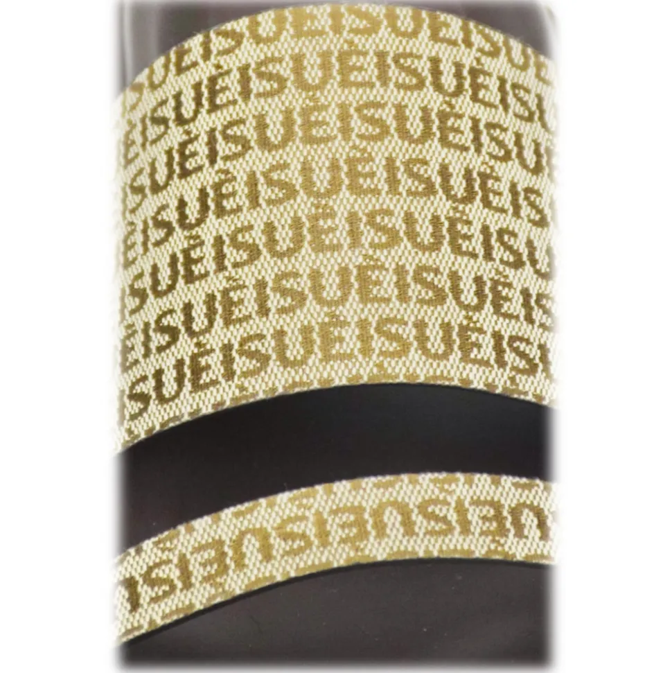 Suèi - Slippers of Bi-color Jacquard - Handmade in Italy - Luxury Exclusive Collection - Avvenice