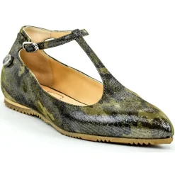 Suèi - T-Bar Ballerina of Beige Calf - Handmade in Italy - Luxury Exclusive Collection - Avvenice