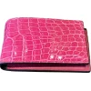 Suèi - Wallet of Crocodile Leather - Fuxia - Handmade in Italy - Luxury Exclusive Collection - Avvenice