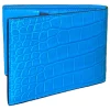 Suèi - Wallet of Crocodile Leather - Light Blue - Handmade in Italy - Luxury Exclusive Collection - Avvenice