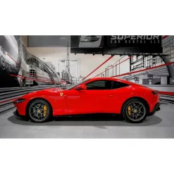 Superior Car Rental - Ferrari Roma - Red - Exclusive Luxury Rent - Avvenice
