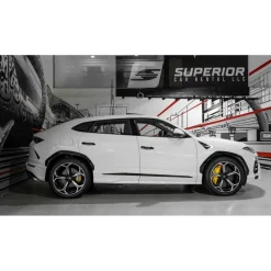 Superior Car Rental - Lamborghini Urus - White - Exclusive Luxury Rent - Avvenice