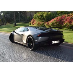 Superior Car Rental - Lamborghini Huracan Coupe - Grey - Exclusive Luxury Rent - Avvenice