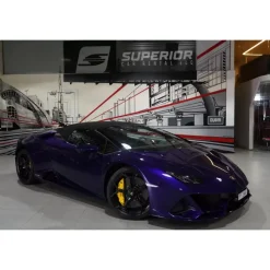 Superior Car Rental - Lamborghini Huracán EVO Spyder - Violet - Exclusive Luxury Rent - Avvenice
