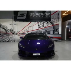Superior Car Rental - Lamborghini Huracán EVO Spyder - Violet - Exclusive Luxury Rent - Avvenice