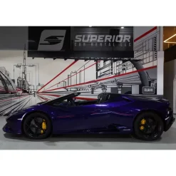 Superior Car Rental - Lamborghini Huracán EVO Spyder - Violet - Exclusive Luxury Rent - Avvenice
