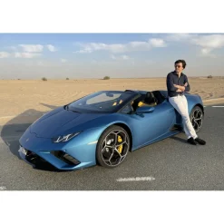 Superior Car Rental - Lamborghini Huracán EVO RWD Spyder - Blue - Exclusive Luxury Rent - Avvenice
