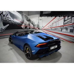 Superior Car Rental - Lamborghini Huracán EVO RWD Spyder - Blue - Exclusive Luxury Rent - Avvenice