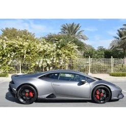 Superior Car Rental - Lamborghini Huracan Evo - Gray - Exclusive Luxury Rent - Avvenice