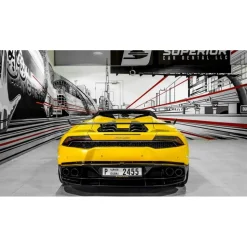 Superior Car Rental - Lamborghini Huracan Spider - Yellow - Exclusive Luxury Rent - Avvenice