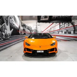 Superior Car Rental - Lamborghini Huracán EVO Spyder - Orange - Exclusive Luxury Rent - Avvenice