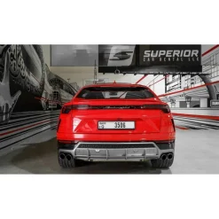 Superior Car Rental - Lamborghini Urus - Red - Exclusive Luxury Rent - Avvenice