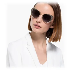 Swarovski - Swarovski Sunglasses - SK0282 32B - Black - Sunglasses - Swarovski Eyewear - Avvenice