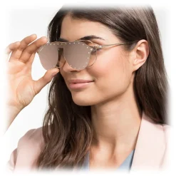 Swarovski - Swarovski Sunglasses with Click-on Mask - SK0276-H 54032 - Pink - Sunglasses - Swarovski Eyewear - Avvenice