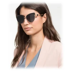 Swarovski - Swarovski Sunglasses - SK0220-05B - Black - Sunglasses - Swarovski Eyewear - Avvenice