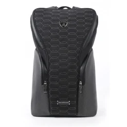 TecknoMonster - Automobili Lamborghini - Zangolo Backpack in Carbon Fiber and Alcantara® - Black Carpet Collection - Avvenice