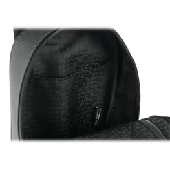 TecknoMonster - Automobili Lamborghini - Attak Crossbody Bag in Carbon Fiber and Alcantara® - Black Carpet Collection - Avvenice