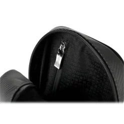 TecknoMonster - Automobili Lamborghini - Attak Crossbody Bag in Carbon Fiber and Alcantara® - Black Carpet Collection - Avvenice