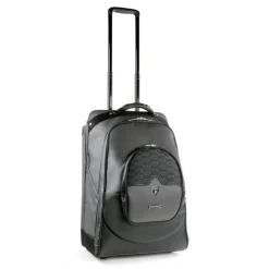 TecknoMonster - Automobili Lamborghini - Trolley - Kargot Wheeled Suitcase - Carbon Fibre and Titanium - Black Carpet Collection - Avvenice