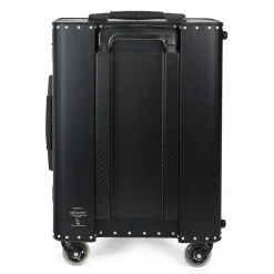 TecknoMonster - Automobili Lamborghini - Trolley - Kronos Titanium and Alcantara® Wheeled Suitcase - Black Carpet Collection - Avvenice