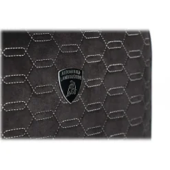 TecknoMonster - Automobili Lamborghini - Trolley - Kronos Titanium and Alcantara® Wheeled Suitcase - Black Carpet Collection - Avvenice