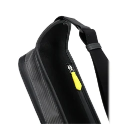 TecknoMonster - Automobili Lamborghini - Task Crossbody Bag in Carbon Fiber and Alcantara® - Black Carpet Collection - Avvenice