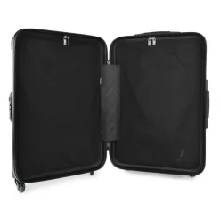 TecknoMonster - Automobili Lamborghini - Trolley - Fastroad Titanium and Alcantara® Wheeled Suitcase - Black Carpet Collection - Avvenice