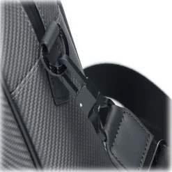 TecknoMonster - Avionika - Business Bag in Aeronautical and Leather Carbon Fiber - Luxury - Handmade in Italy - Avvenice