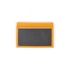 TecknoMonster - Cardcase - Orange - Aeronautical and Leather Carbon Fiber Credit Card Case - Black Carpet Collection - Avvenice